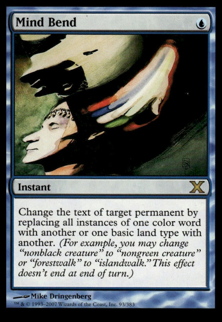 MTG Mirage # Mind Bend - Lightly played