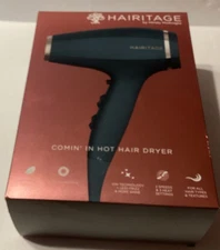 Hairitage 1875 Watts Ionic Hair Blow Dryer, Frizz Control and Shine for All Hair