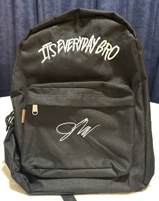 Jake Paul It s Everyday Bro Backpack Black Team 10 YouTube Merch School Book Bag