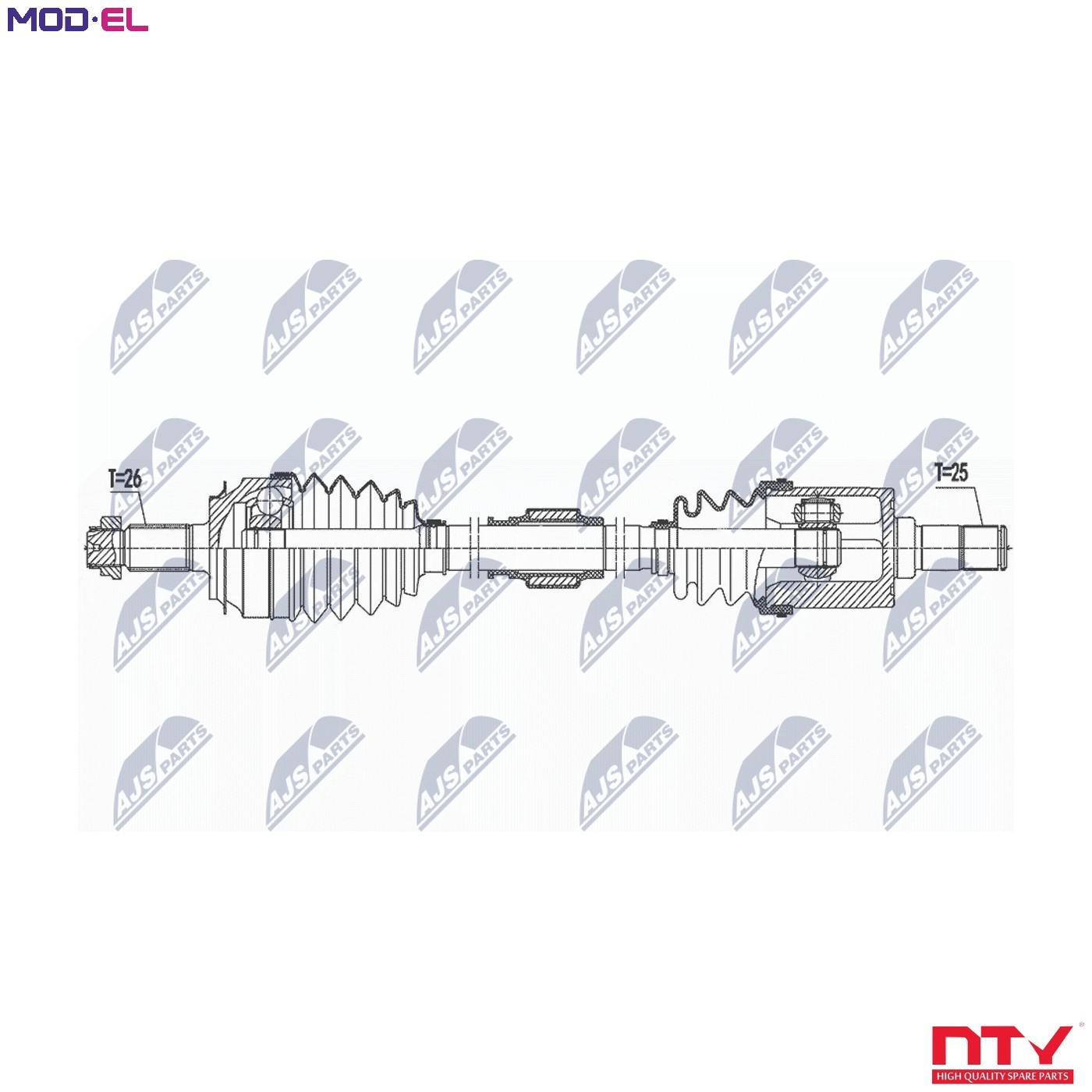 DRIVE SHAFT NPW-HD-092 FOR HONDA LDA3 1.3L 4cyl INSIGHT