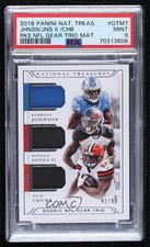 2018 National Treasures 42/99 Kerryon Johnson Ronald Jones II PSA 9 MINT 09r5