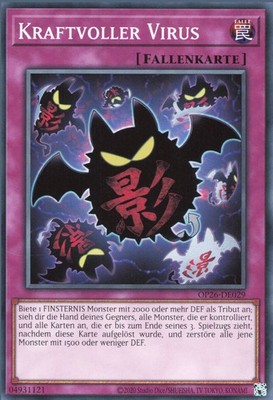 YuGiOh Kraftvoller Virus OP26-DE029 Common Deutsch Neu unl.