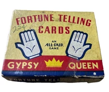 Vintage Fortune Telling Card Game E. E. Fairchild Gypsy Queen With Instructions