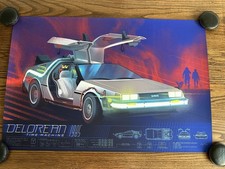 Back to the Future Mondo 36x24 Poster Kevin Tong Limited Edition Screen Print