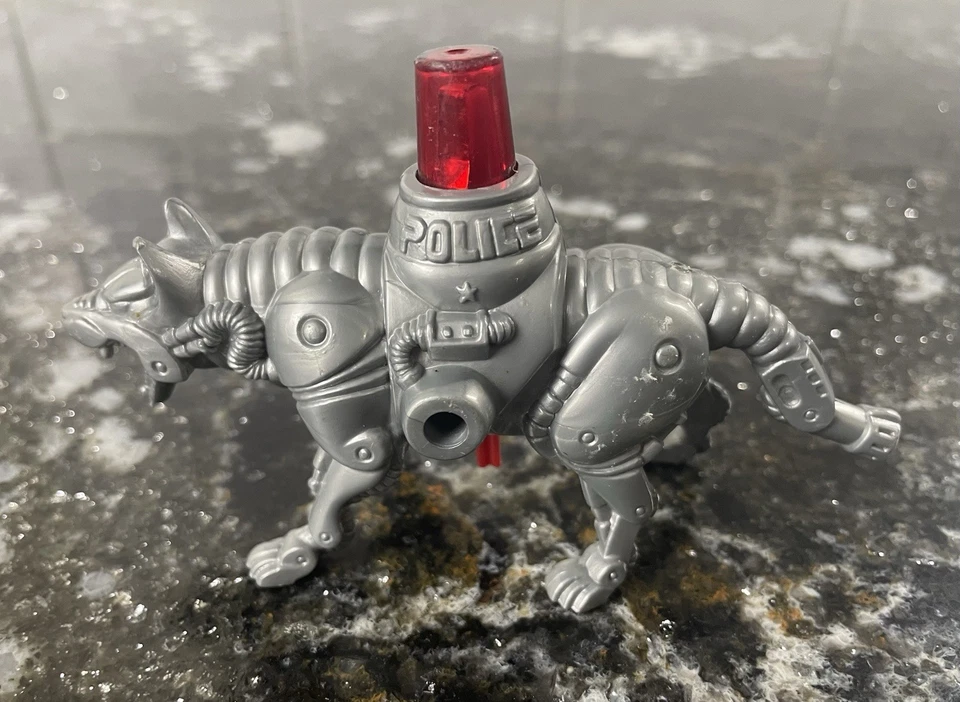 FIGURA DE ACCIÓN HASBRO DE COLECCIÓN 1988 POLICÍAS N LADRONES OFICIAL BOWZER'S BLITZ PERRO POLICÍA 4" Foto 2 de 4