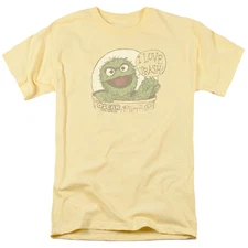 Sesame Street I Love Trash Mens T Shirt Banana Officially Licensed