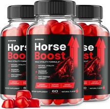(3 Pack) Horse Boost Male Gummies – Natural Blend Gummy Advanced Formula Vitamin