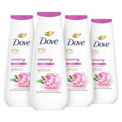 Dove Body Wash 20 Fl Oz Pack Count Renewing Peony Rose Renewed Healthy-Looking