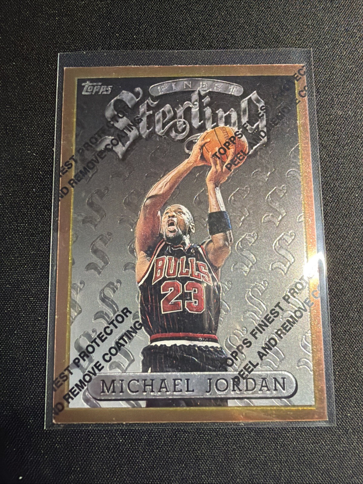 1996-97 Topps Finest - Sterling Common Bronze Michael Jordan with Coating #50