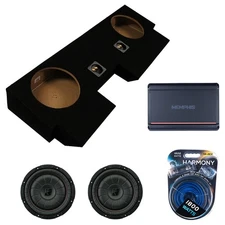 Kicker 43CVT104 10" CompVT CVT10 Car Subwoofer Dual Sub Box w/ Memphis Mono Amp