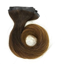 Glam Seamless Invisi-Clip Hair Extensions 1C/6 Balayage Brown 7 Wefts 16"140g