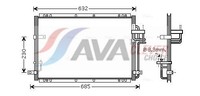 AVA Clever Choice Kondensator, Klimaanlage KA5085 FüR KIA