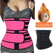 1pc Waist Trainer Slimming Body Shaper Fitness Belt Weight Loss Fat Burning Belt
