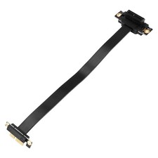 PCIE X1 Riser Cable Dual 90 Degree Right Angle PCIe 3.0 X1 to X1 Extension7759