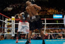 Danny Williams white trunks and Mike Tyson black trunks fights eac 2004 Photo 55