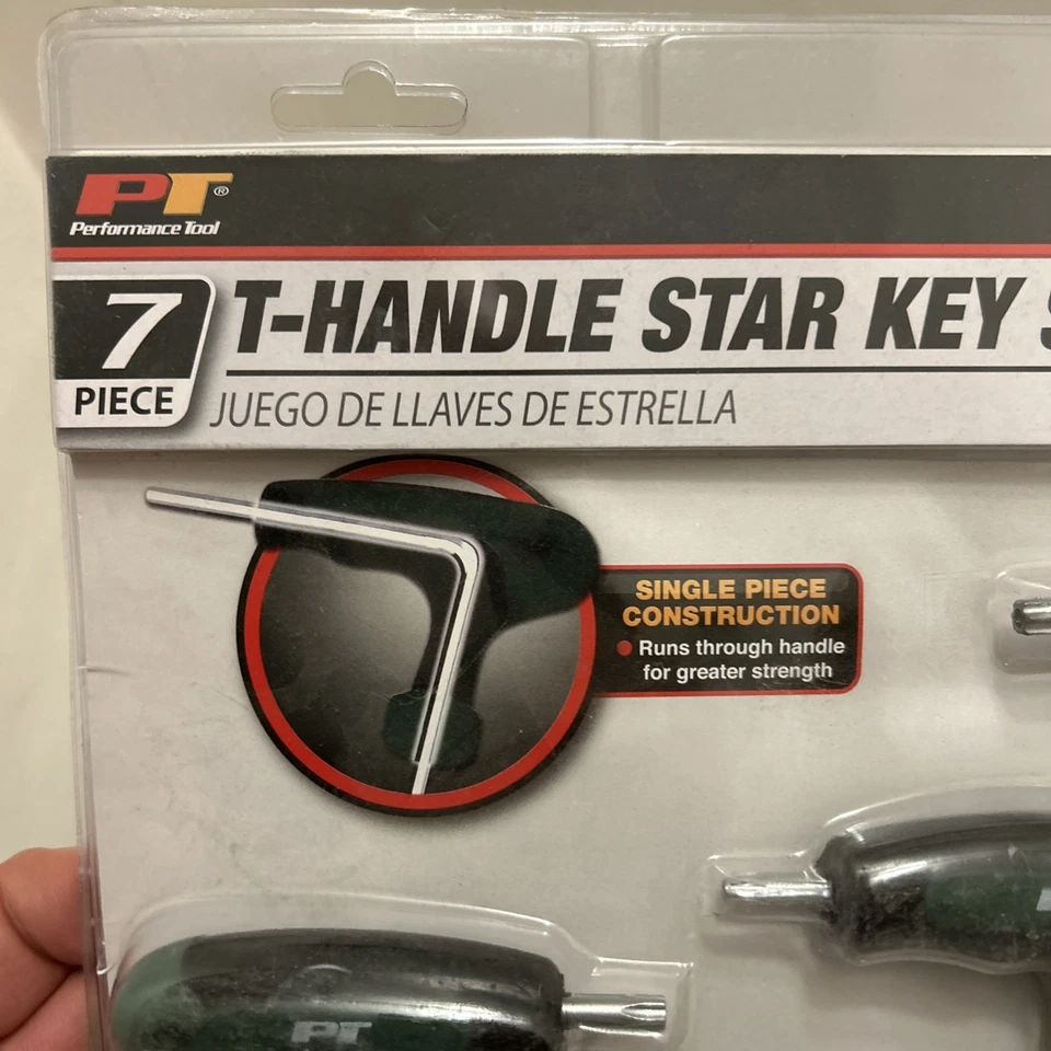 Performance Tool 7-Piece T-Handle Set - Torx W1713 Two Drive Ends - Image 2 of 4