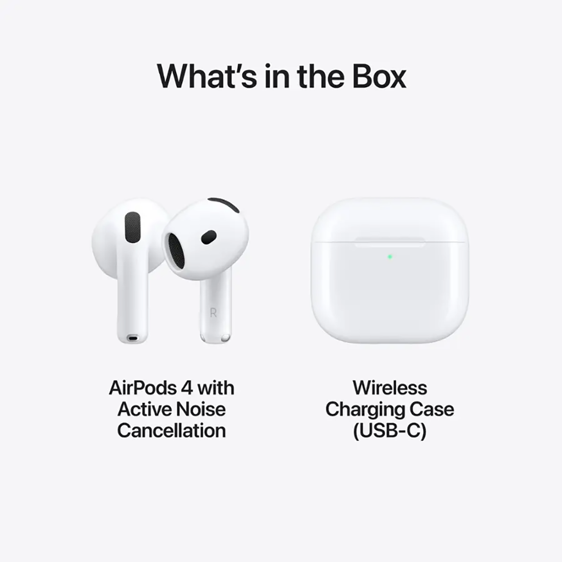 Apple AirPods 4 w Active Noise Cancellation & True Wireless White