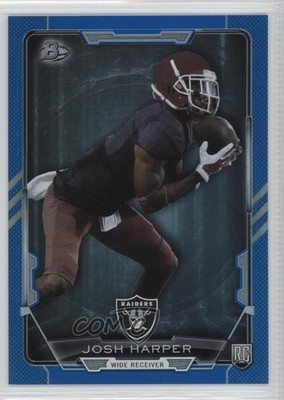 2015 Bowman Rookies Blue Rainbow Foil 322/499 Josh Harper #76 RC 7mg