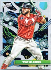 2025 Topps Cosmic Chrome Wilyer Abreu Refractor #71 Boston Red Sox 🔥 HOT