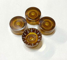 Amber Volume Tone Speed Control Knob NEW for Genuine USA Gibson Guitar CTS Pot