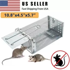 USA Mouse Trap Rat Trap Rodent Trap Live Catch Cage, Easy to Set Up and Reuse !