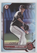 2022 Bowman Draft Sky Blue /499 Nate Savino #BD-163 ut4