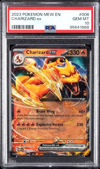 2023 POKEMON MEW EN-151 #006 CHARIZARD ex PSA 10 GEM MINT
