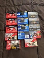 Lot Of 16 Cassette Tapes TDK 90 / 60Sony HF 90 Maxell TDK Mix Lot Brand New