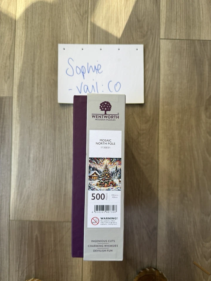 Wentworth wooden jigsaw puzzles Mosaic North Pole, 500 Pieces New - Image 4 of 4