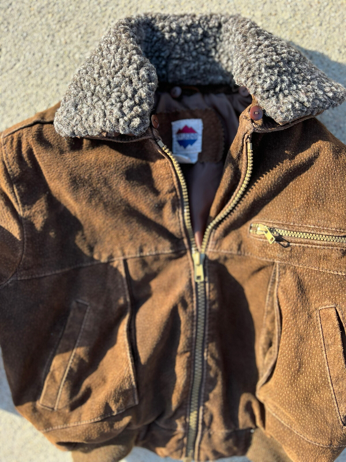 Toddler Aviator Bomber Vintage jacket boys leather Gem