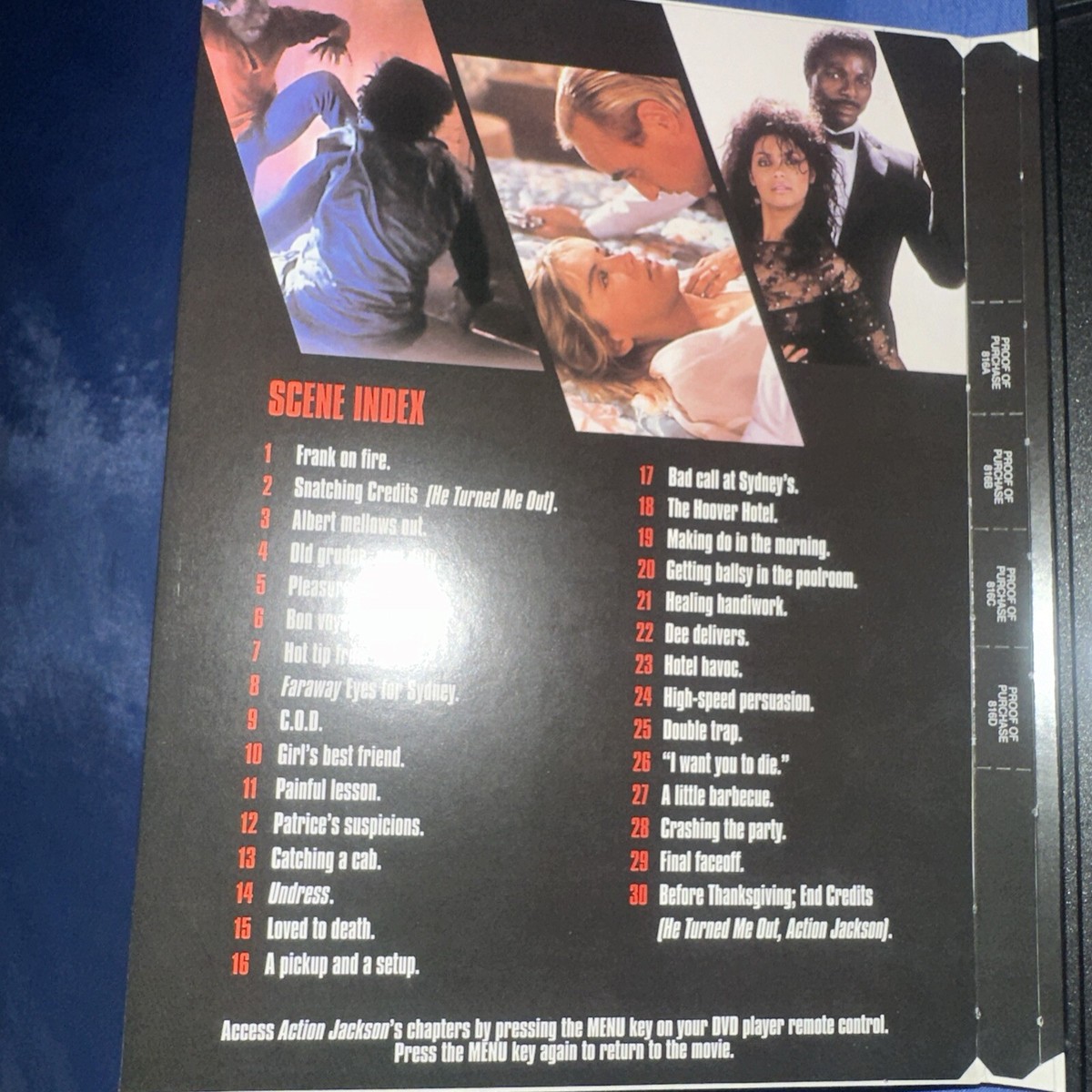Action Jackson DVD Carl weathers , Sharon Stone , Craig t