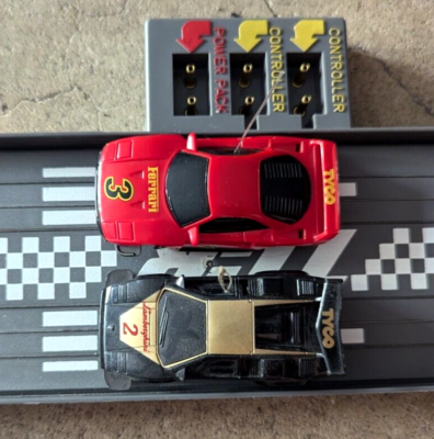 タイコTYCO スロットカー　 ポルシェ962Cウイニングラン 別途2台付き TYCO TCR Sports Car Challenge Slot Car Total Control Race Set