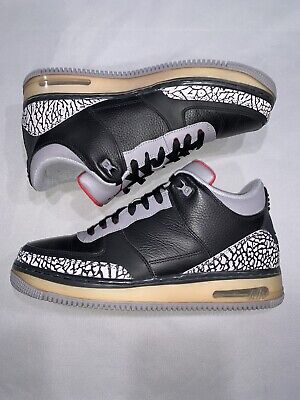 Nike Air Jordan Fusion AJF 3 AJF3 323626-061 Retro Black Cement Elephant Size 10 | eBay