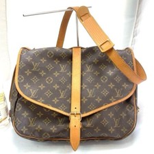 LOUIS VUITTON Saumur 35 Shoulder Bag Monogram Leather BN France M42254 F/S