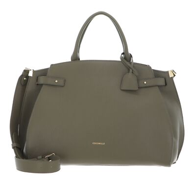 COCCINELLE Kliche Handbag Grained Leather Handtasche Umhängetasche Neu