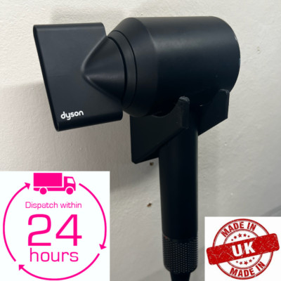 Wandhalterung Ständer Halter für Dyson Supersonic Haartrockner Schwarz