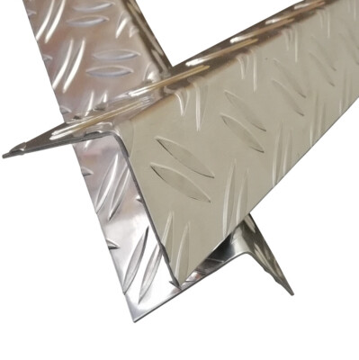 Aluminium Riffelblech Tränenblech AluWinkel 1,5/2mm Duett Kantenschutz Winkel 