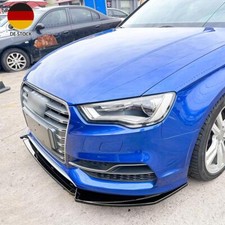 Frontspoilerlippe glänzend schwarz für Audi A3 S-Line S3 8V Pre-Facelift 2013-16