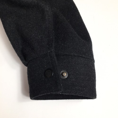 Members Only Mens Black Wool Blend Coat Jacket Size 46 Vented - Picture 6 of 11