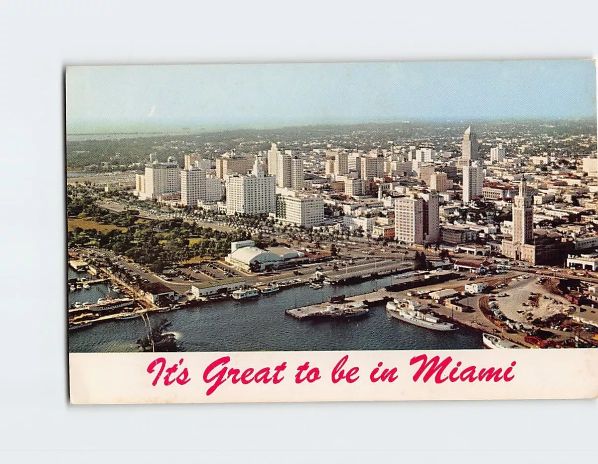 Postcard - It's Great to be in Miami! - Miami, Florida