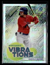 Marcelo Mayer - 2022 Bowman Virtuosic Vibrations Refractor #VV-1 Red Sox
