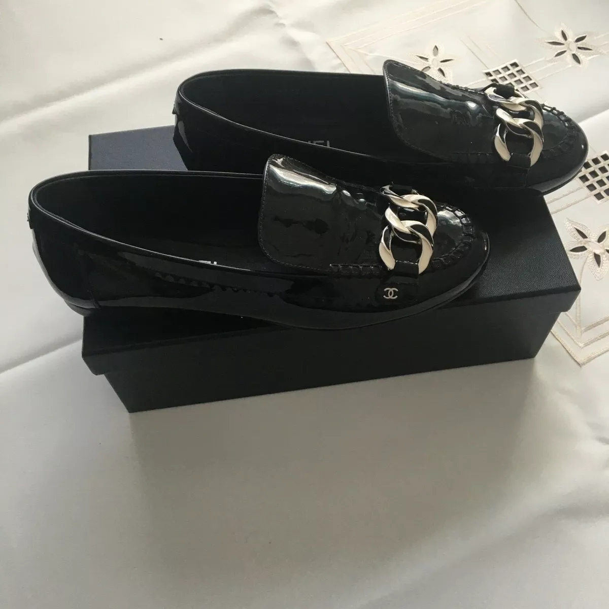 Chanel shoes patten black size 39