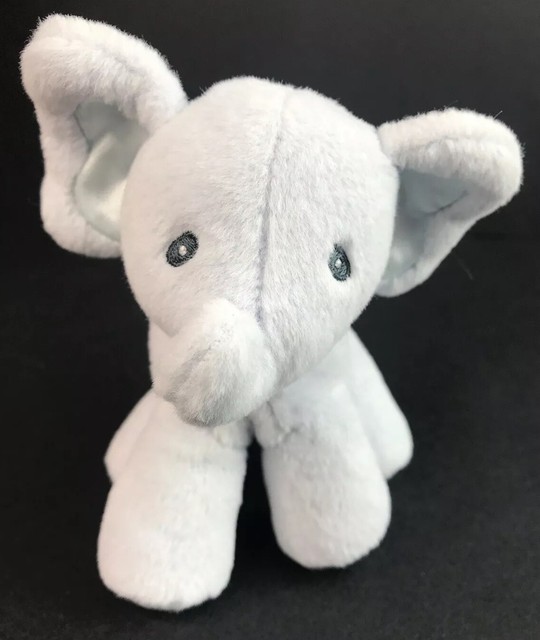 Baby Gund Safari Bubbles the Elephant Lovey Rattle Play Toy 5" Blue Elephant BP2 eBay