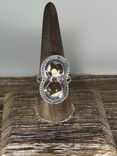 Handmade Multi Stone Peanut Wood Jasper 925 Sterling Silver Ring Sz 8.5