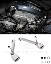 For 14-16 Infiniti Q60 Muffler Delete Axle Back 4.5 Inch Dual Tips Exhaust