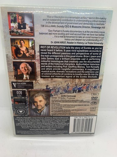 The Eureka Stockade 1854, Riot Or Revolution, Don Parham , Rare Region Free DVD - Picture 2 of 3