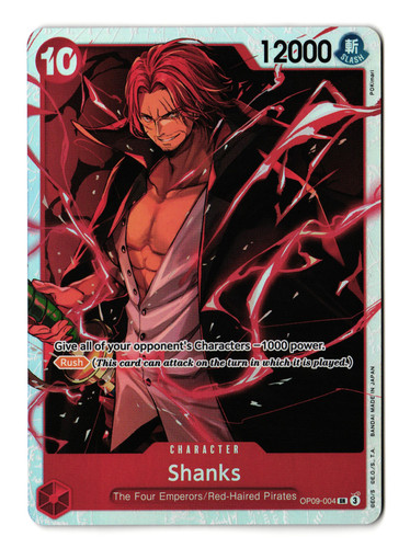 Shanks OP09-004 English Japanese Ver 2nd Anniversary One Piece
