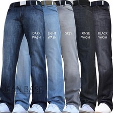 BNWT NEW MENS STRAIGHT LEG REGULAR FIT DARK BLUE DENIM JEANS ALL WAIST & SIZES