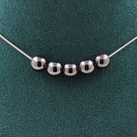 Halskette 5 Perlen HäMatit 8 Mm. Kette Aus Edelstahl Halskette Damen, Homm