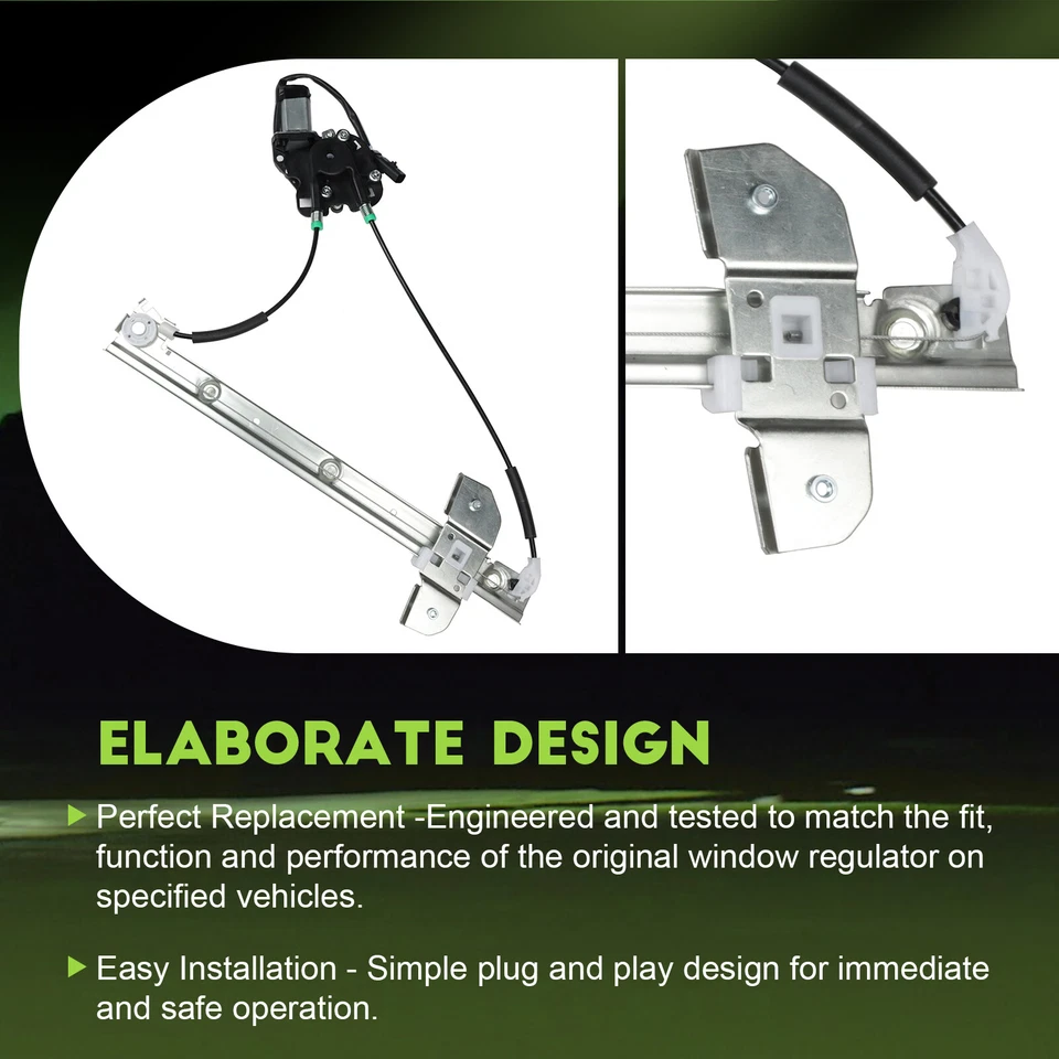 Regulador de ventana eléctrica delantero derecho con motor para Dodge B1500 B2500 Ram 1500 Ram 2500 Foto 4 de 4